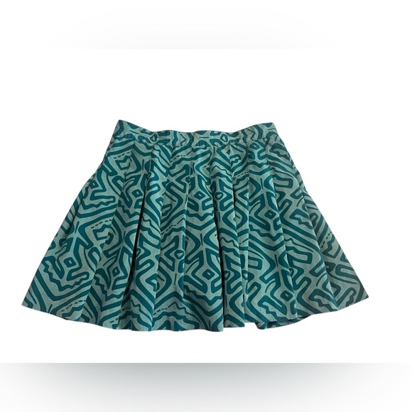 Vintage Le Coq Sportif Geometric Print Tennis Golf Skirt Sz 6 - Picture 1 of 9